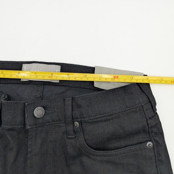 Everlane Regular Fit Mid Rise Skinny Jeans Button Fly Pockets Black Size 28 - Picture 10 of 12